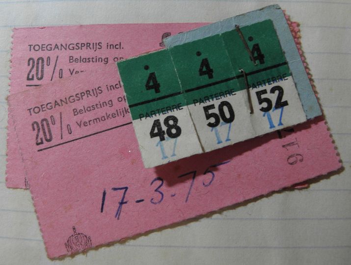 Golden Earring show tickets March 17 1975 Amsterdam - Theater Carré